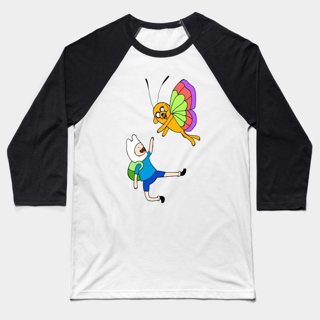 Adventure Time - Finn and Jake Baseball T-Shirt by coloringiship